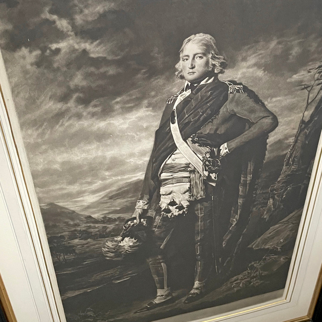 Henry Macbeth Raeburn RA Sir John Sinclair Mezzotint Engraving Signed & Framed VINTAGE