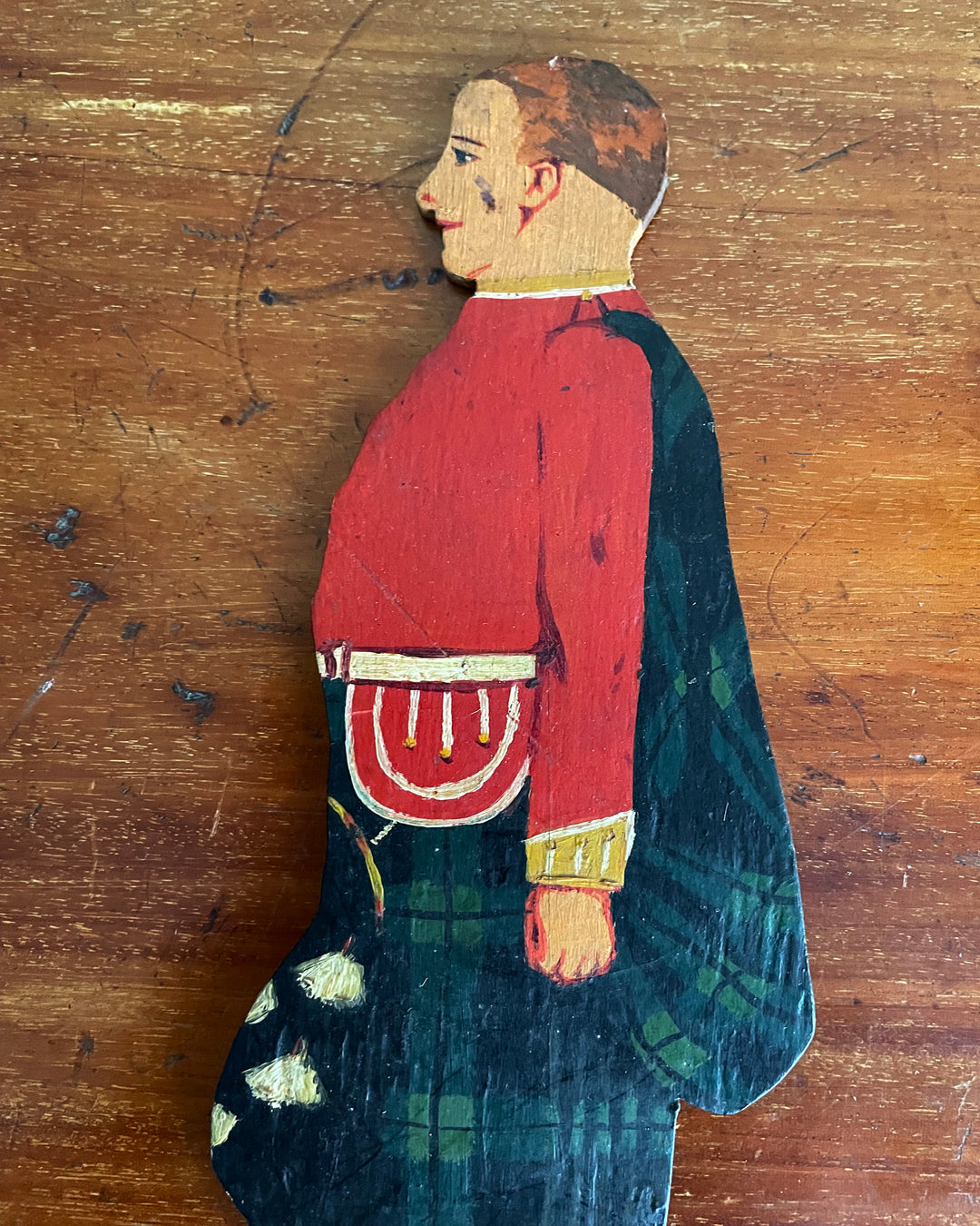 EV Howell Hand Painted Miniature Wooden Soldier The Argyle & Sutherland Highlanders VINTAGE