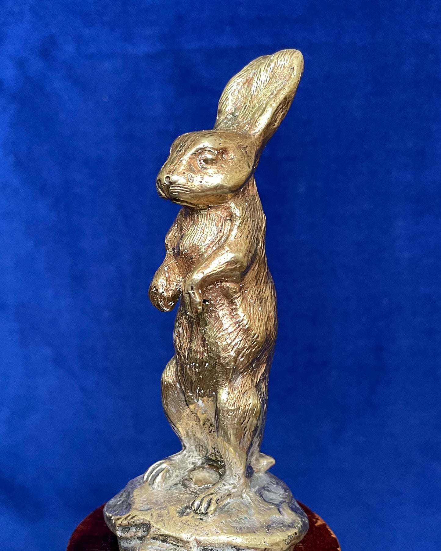 Alvis 12/50 Car Mascot Hare Standing On Turned Base 1920's ANTIQUE