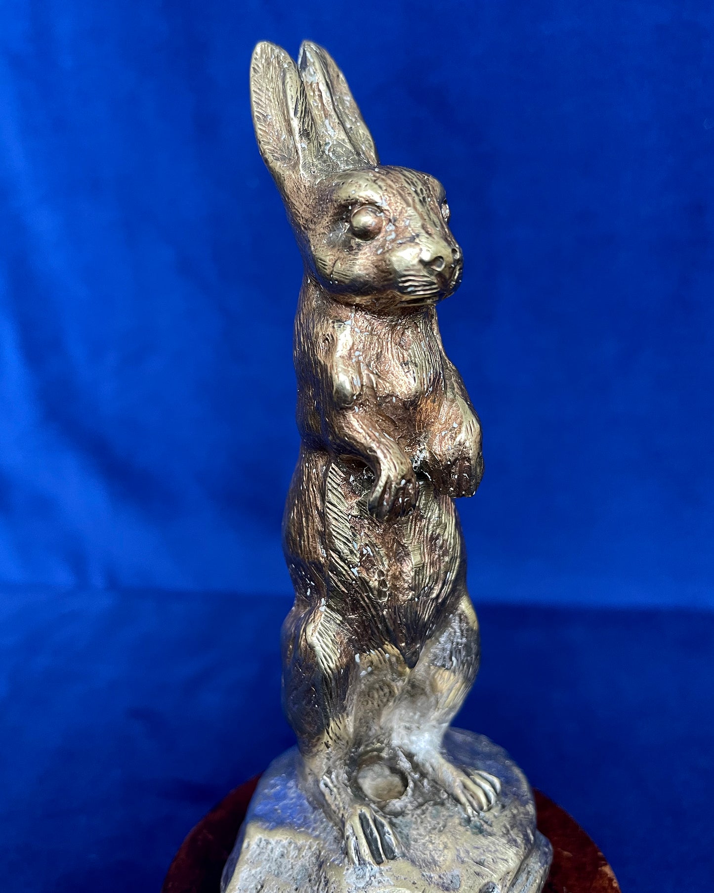 Alvis 12/50 Car Mascot Hare Standing On Turned Base 1920's ANTIQUE