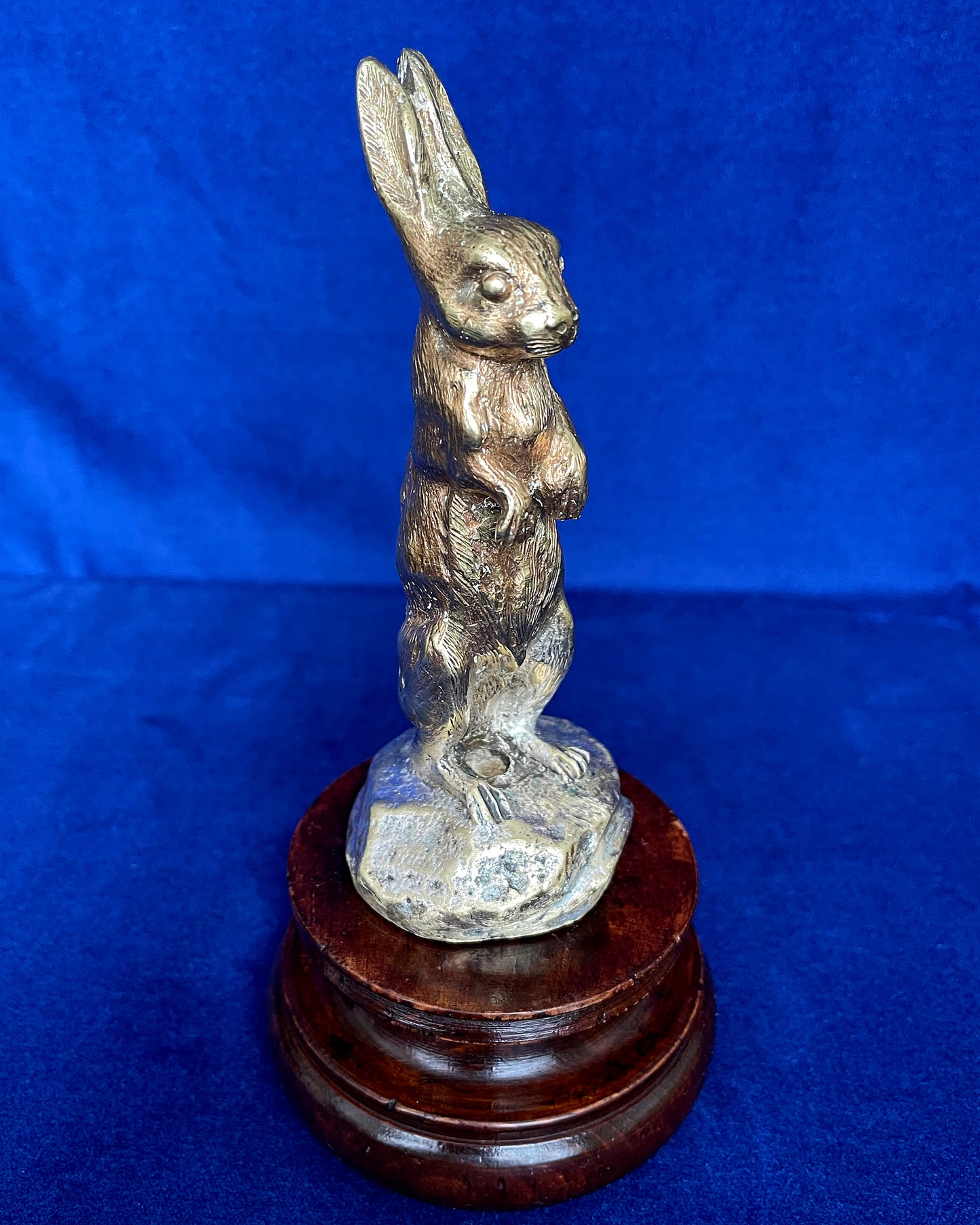 Alvis 12/50 Car Mascot Hare Standing On Turned Base 1920's ANTIQUE