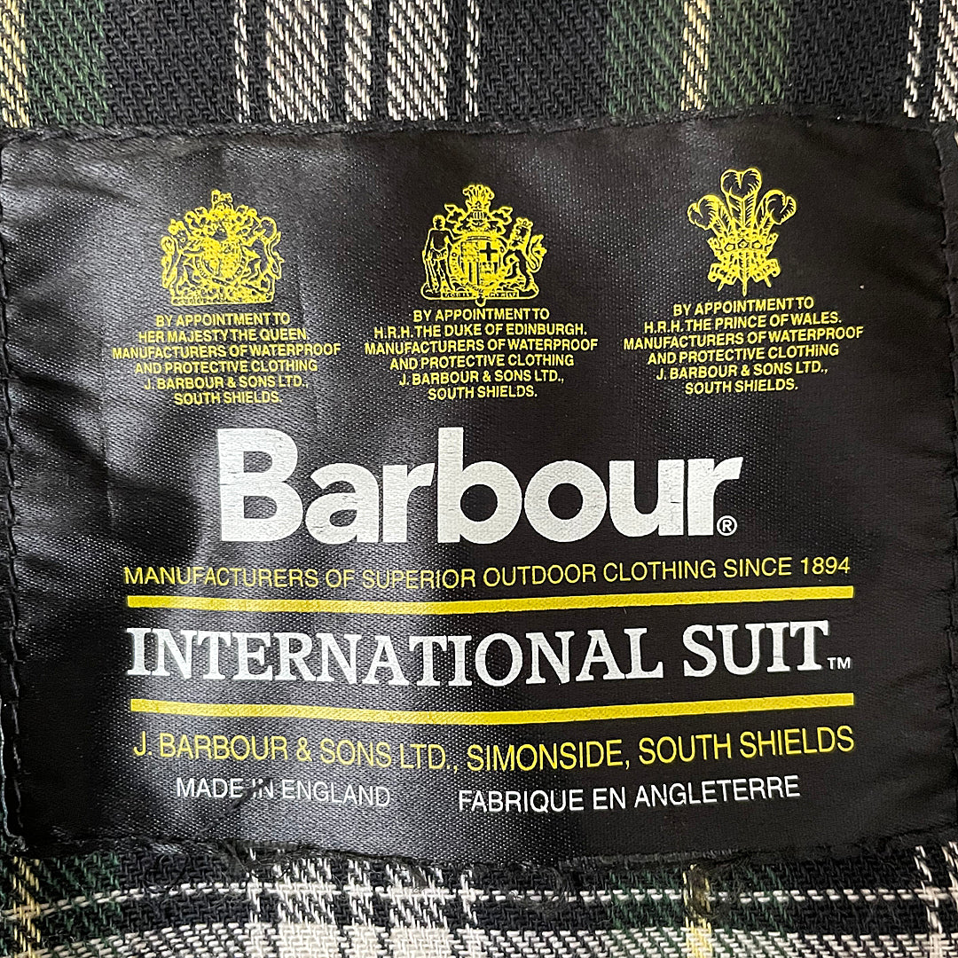 Barbour NATO M12 International Waxed Jacket Olive Green 46 XL VINTAGE