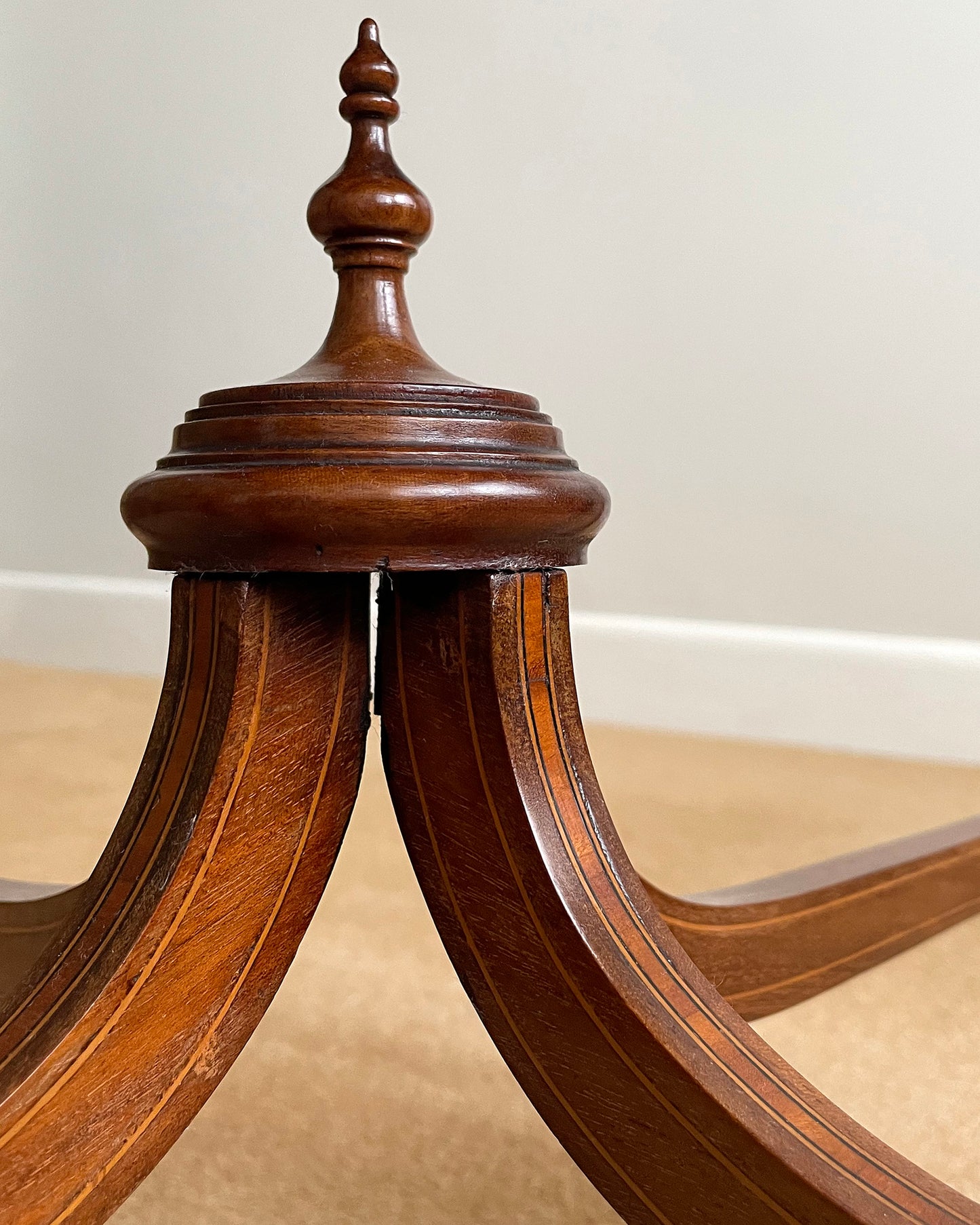 Maple & Co Satinwood Card Table With Inlaid Decoration Edwardian ANTIQUE