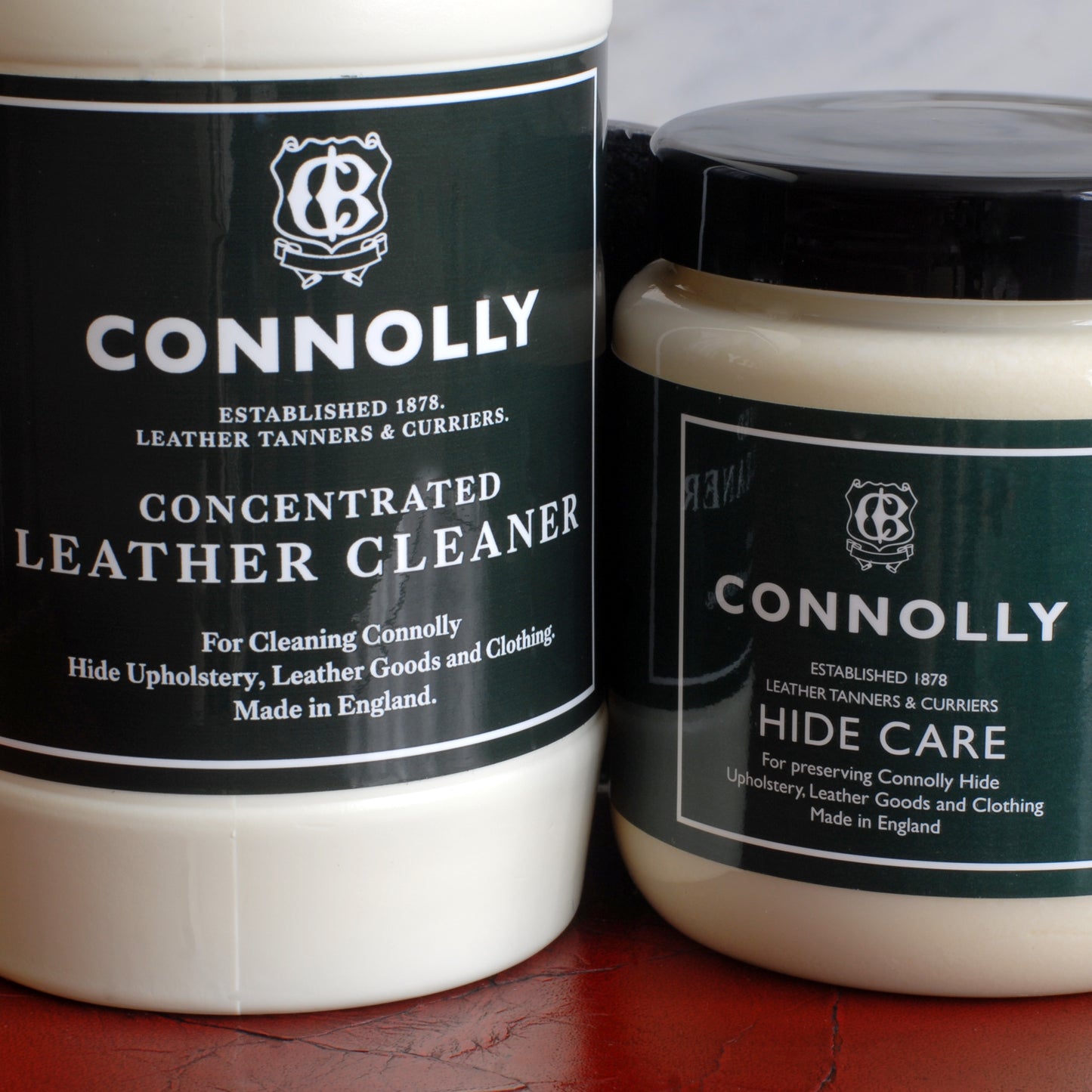 Connolly Leather Hide Care Cream 284ml & Leather Cleaner 500ml Kit NEW