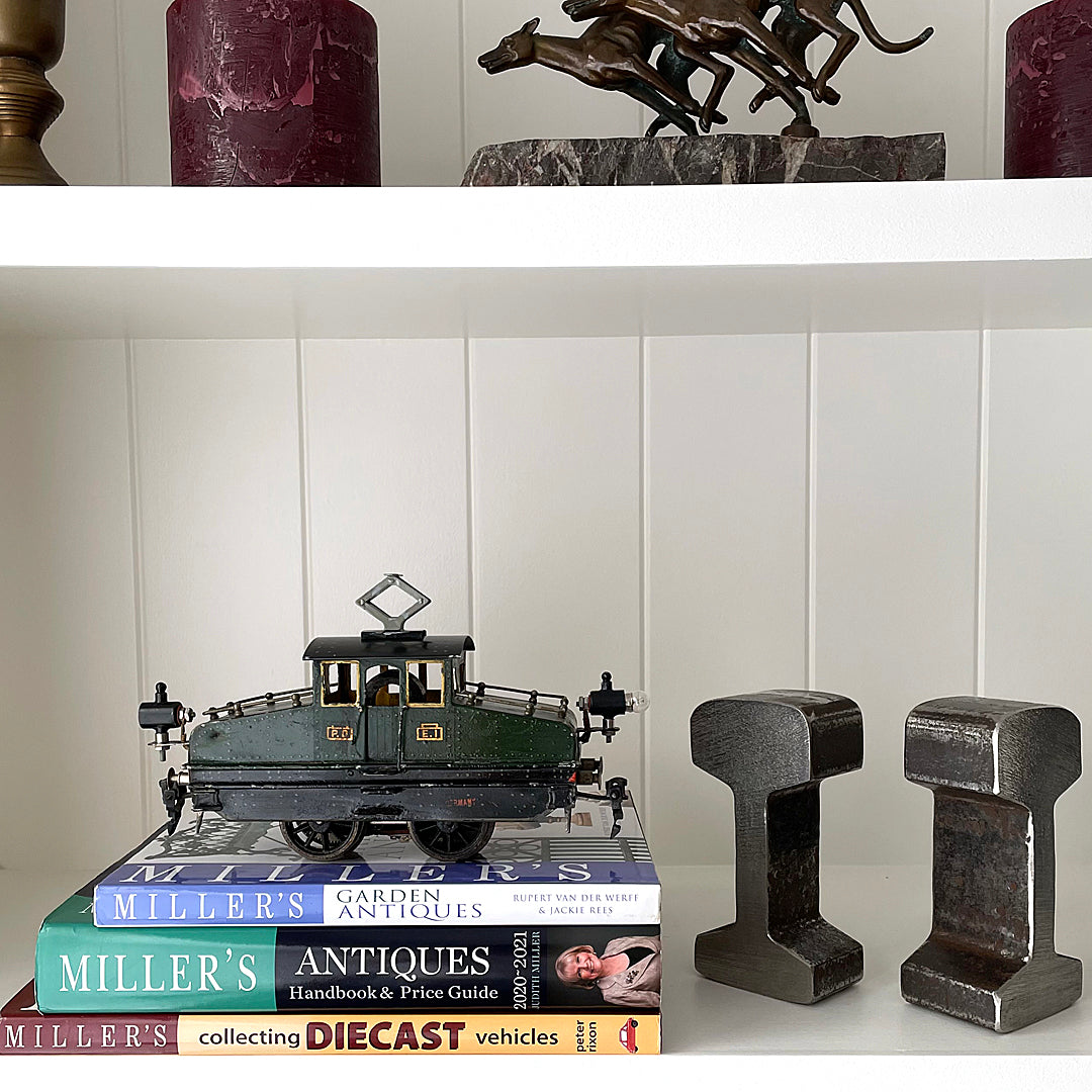 Pair Of Bookends Reclaimed Railway Track VINTAGE
