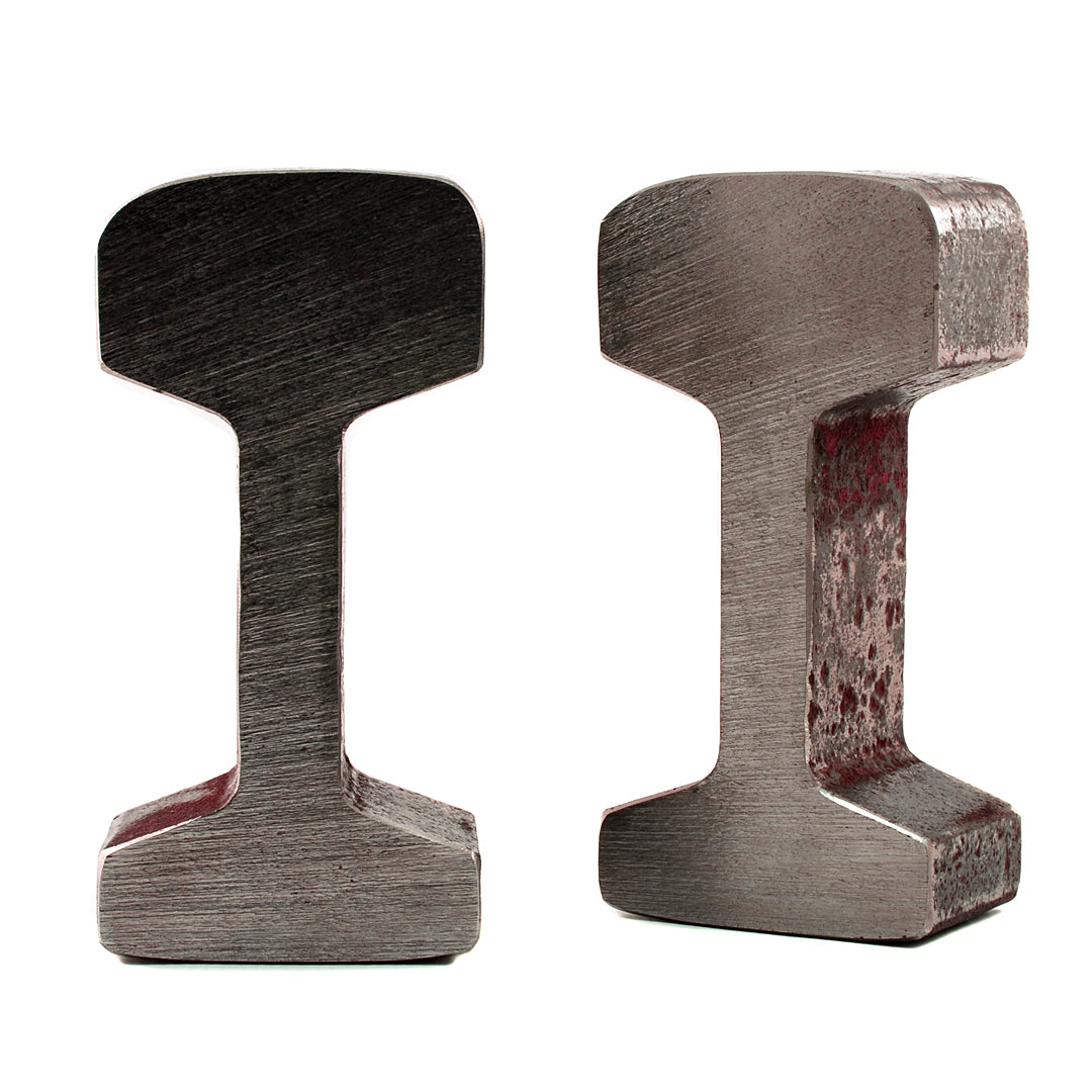 Pair Of Bookends Reclaimed Railway Track VINTAGE