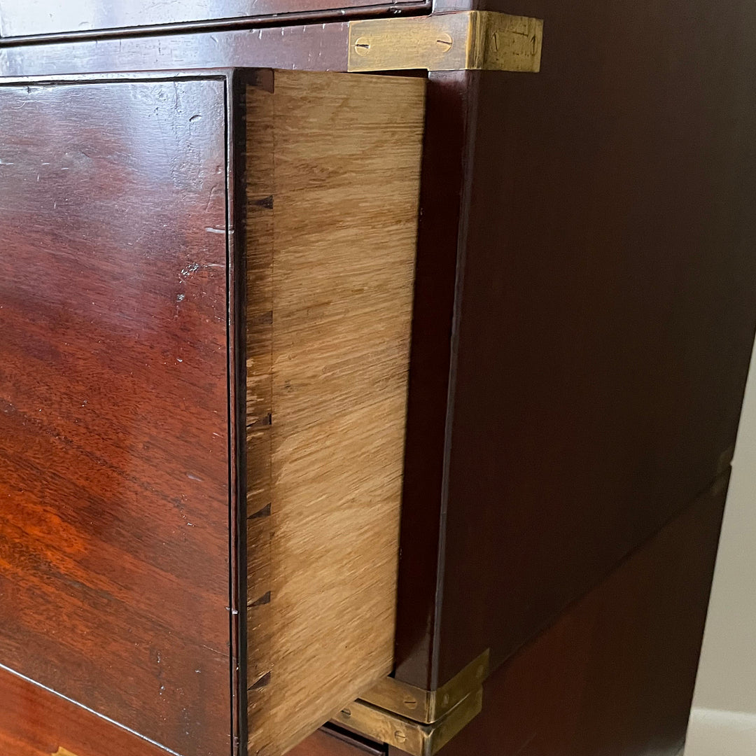 W. Day Secretaire Campaign Chest Early 19th Century ANTIQUE