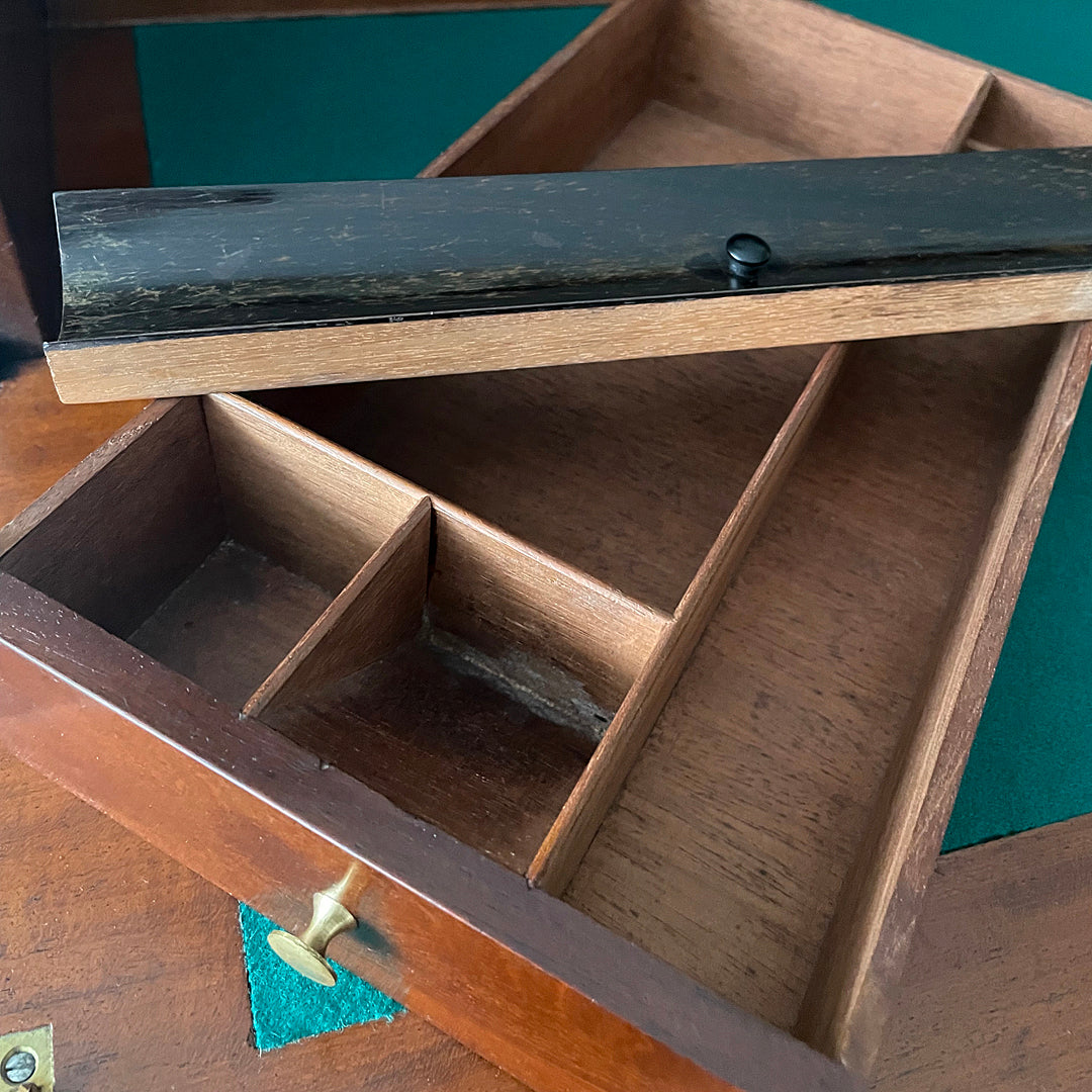 W. Day Secretaire Campaign Chest Early 19th Century ANTIQUE