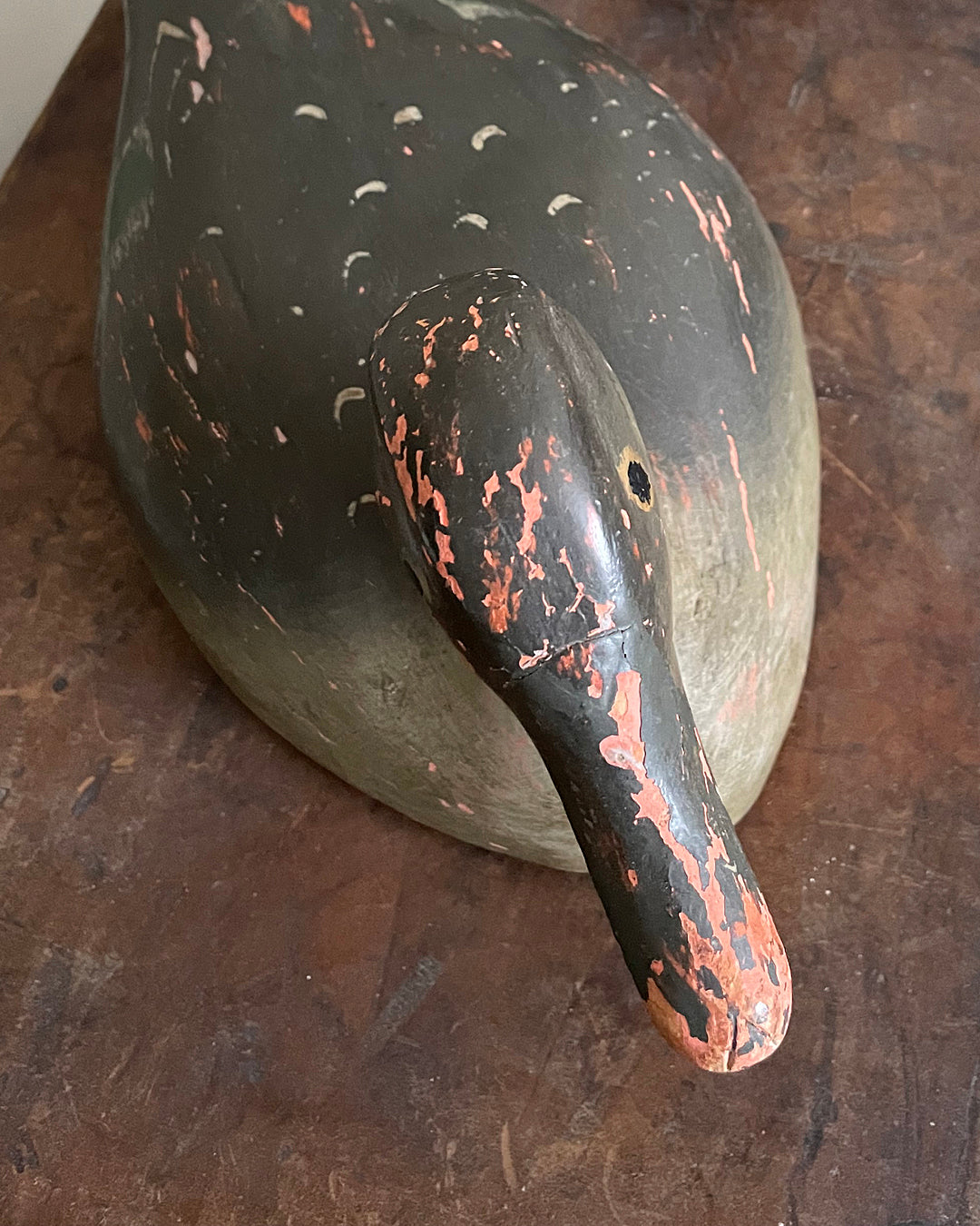 A Pair Of Wooden Decoy Ducks Carved & Hand Painted 1920's ANTIQUE