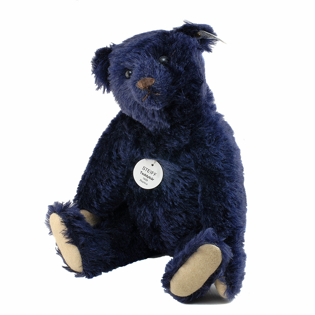 Steiff 406508 Replica 1909 Teddy Bear Dark Blue 35cm/13.75" 1998 COLLECTABLE