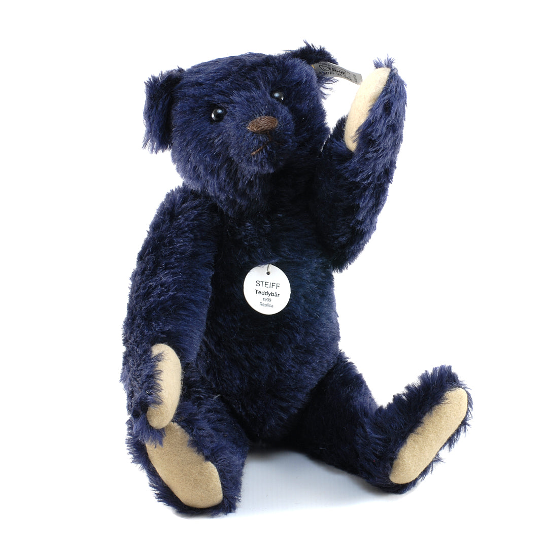 Steiff 406508 Replica 1909 Teddy Bear Dark Blue 35cm/13.75" 1998 COLLECTABLE