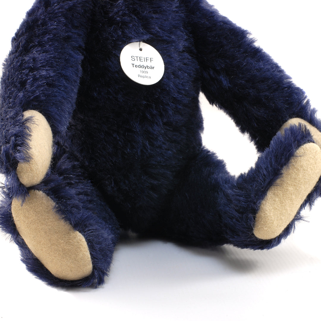 Steiff 406508 Replica 1909 Teddy Bear Dark Blue 35cm/13.75" 1998 COLLECTABLE