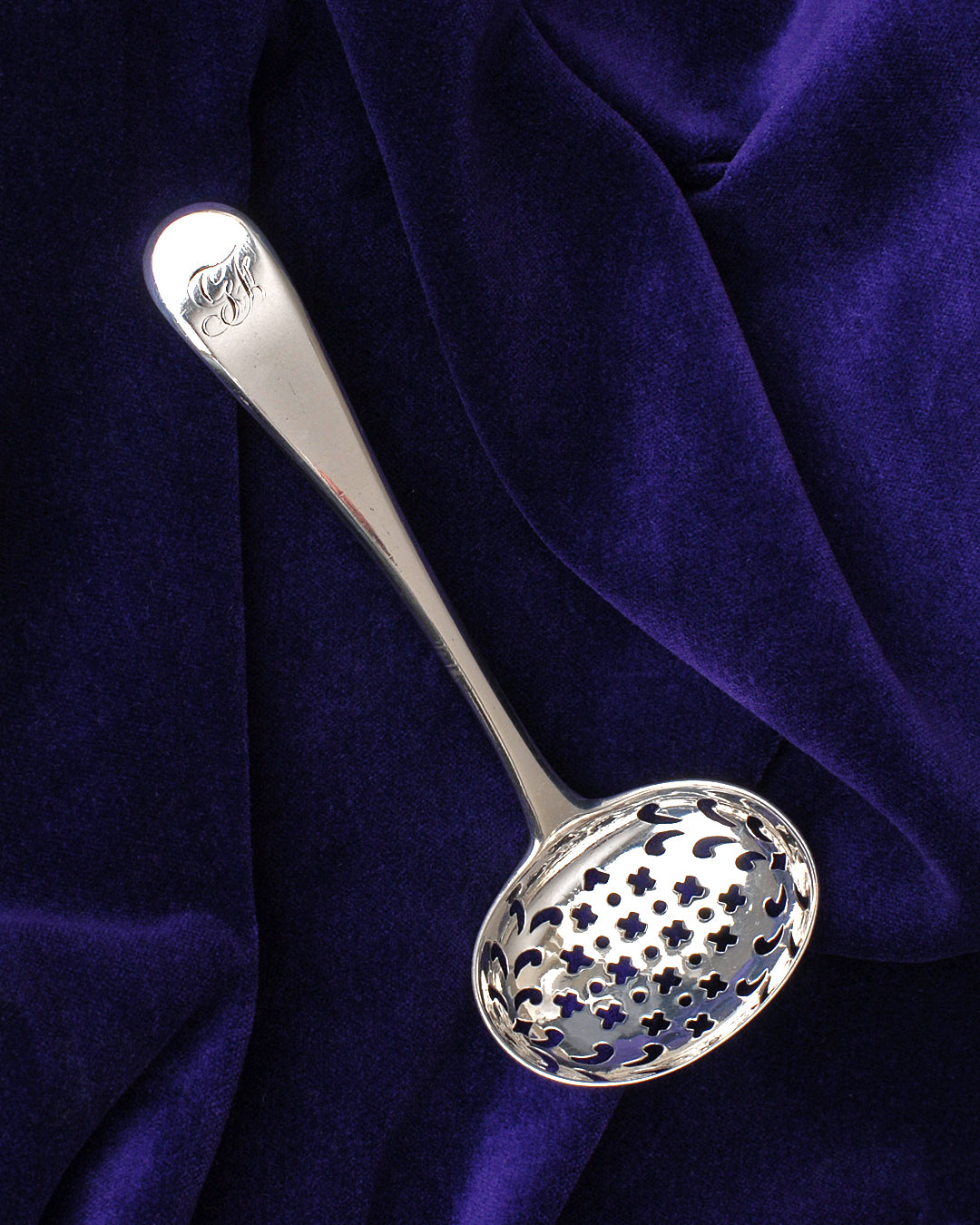 Sterling Silver Sugar Sifter Spoon William Eley London 1807 ANTIQUE