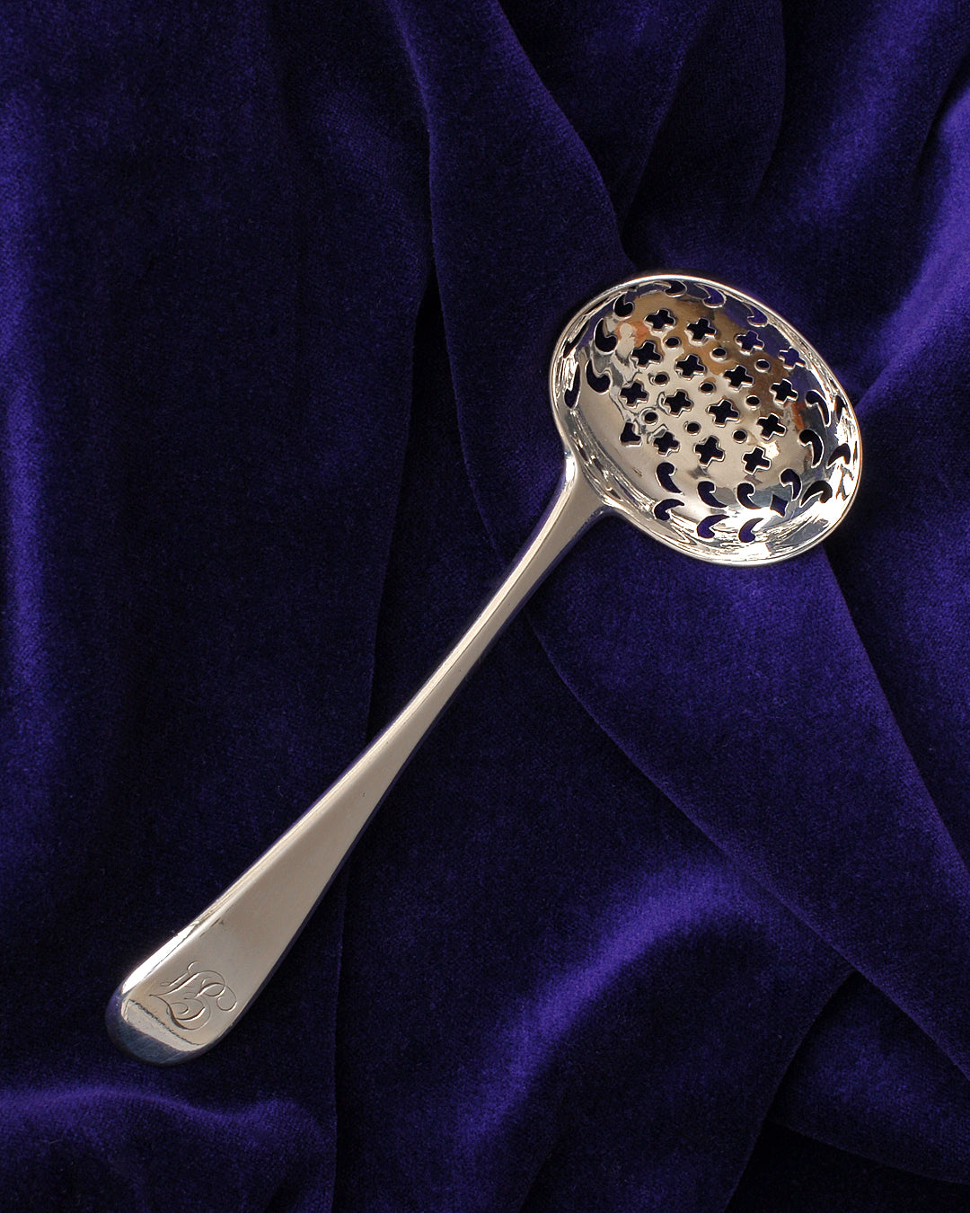 Sterling Silver Sugar Sifter Spoon William Eley London 1807 ANTIQUE