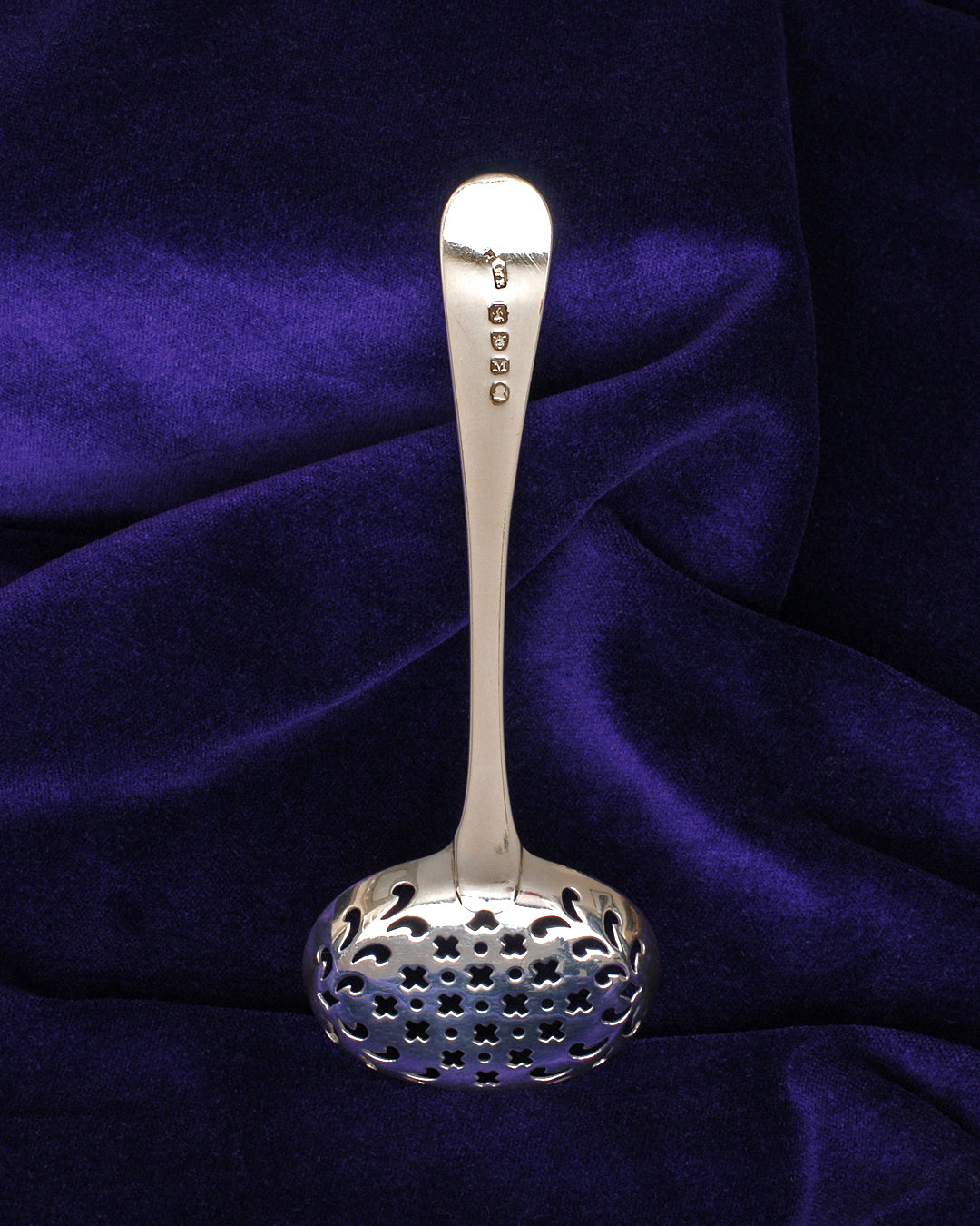 Sterling Silver Sugar Sifter Spoon William Eley London 1807 ANTIQUE