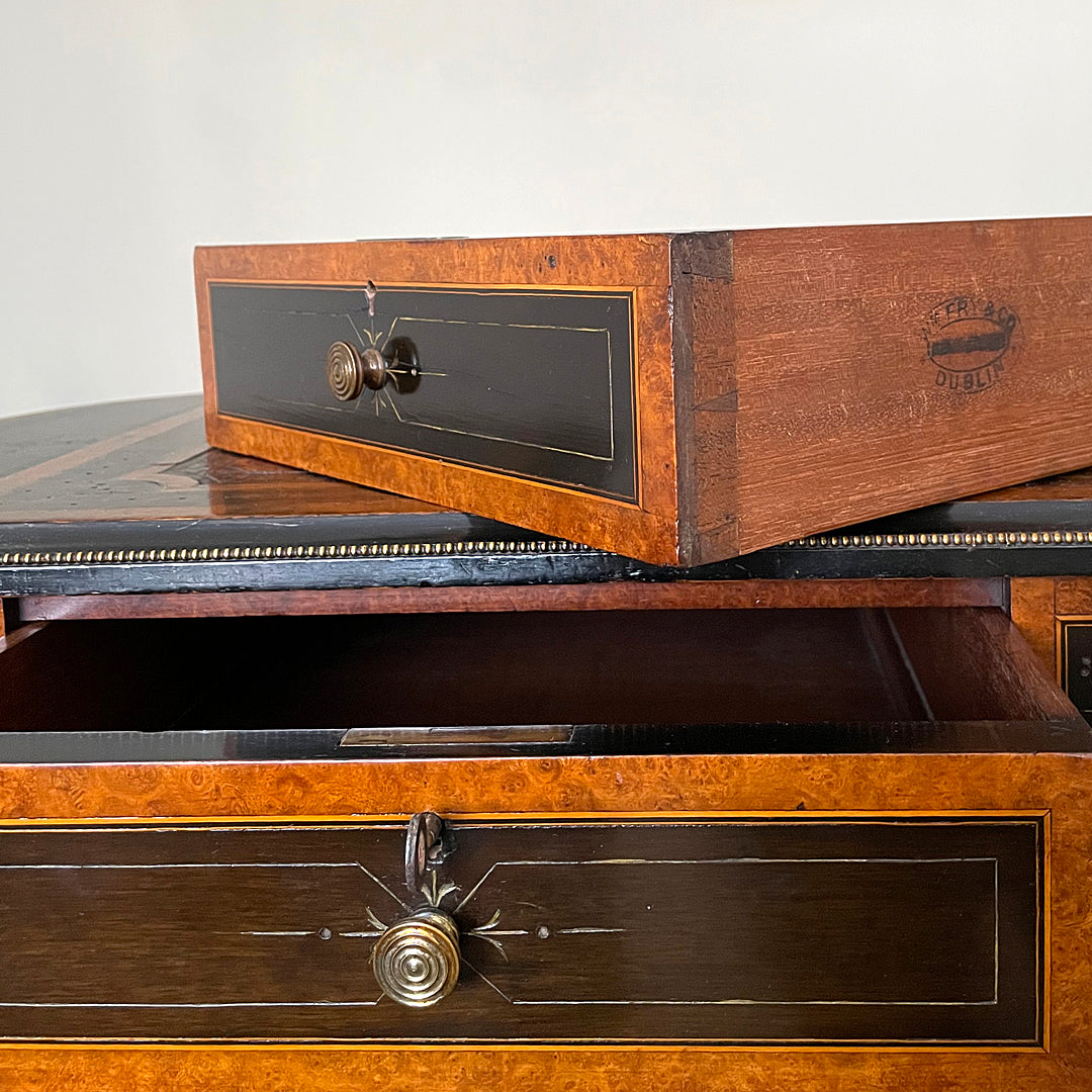 William Fry & Co Aesthetic Movement Writing Desk / Table Irish 1870's ANTIQUE