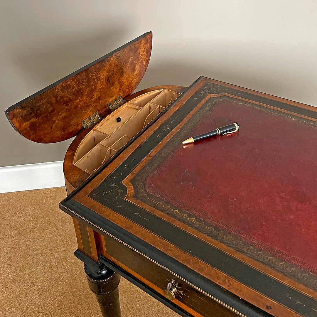 William Fry & Co Aesthetic Movement Writing Desk / Table Irish 1870's ANTIQUE
