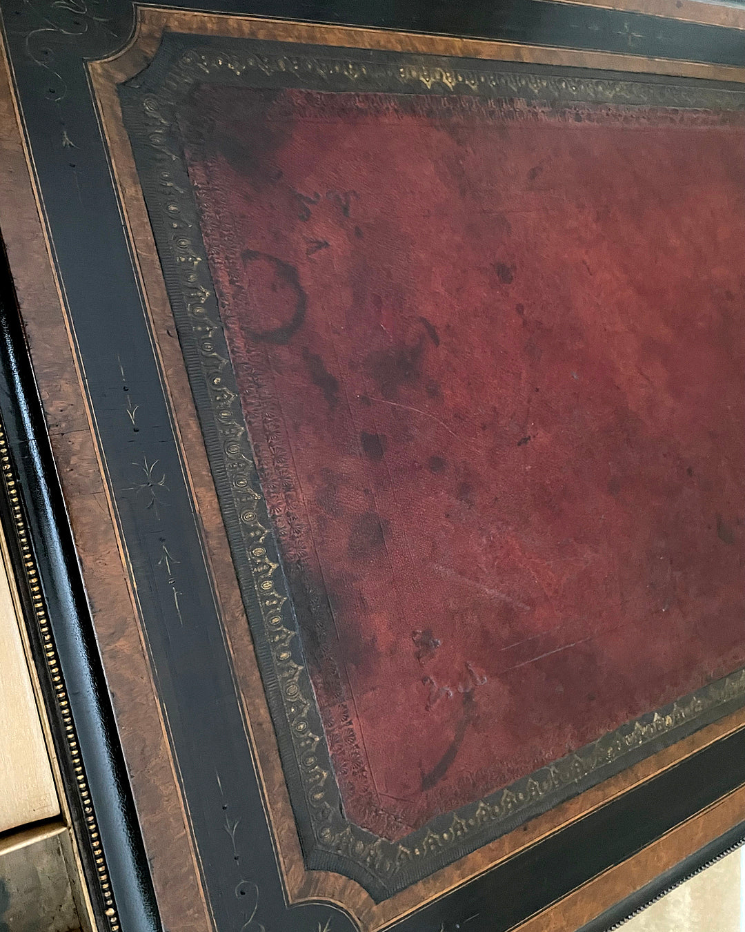 William Fry & Co Aesthetic Movement Writing Desk / Table Irish 1870's ANTIQUE