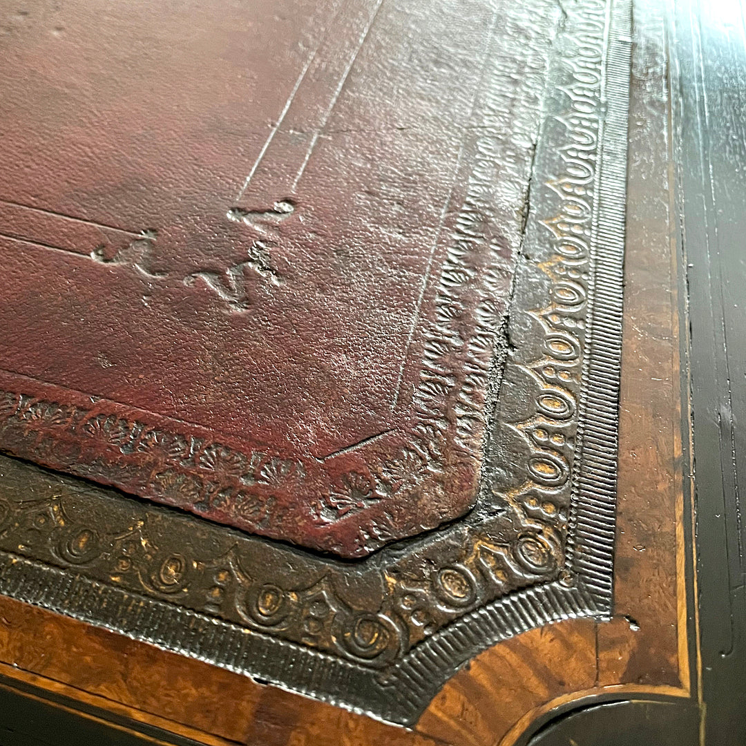 William Fry & Co Aesthetic Movement Writing Desk / Table Irish 1870's ANTIQUE