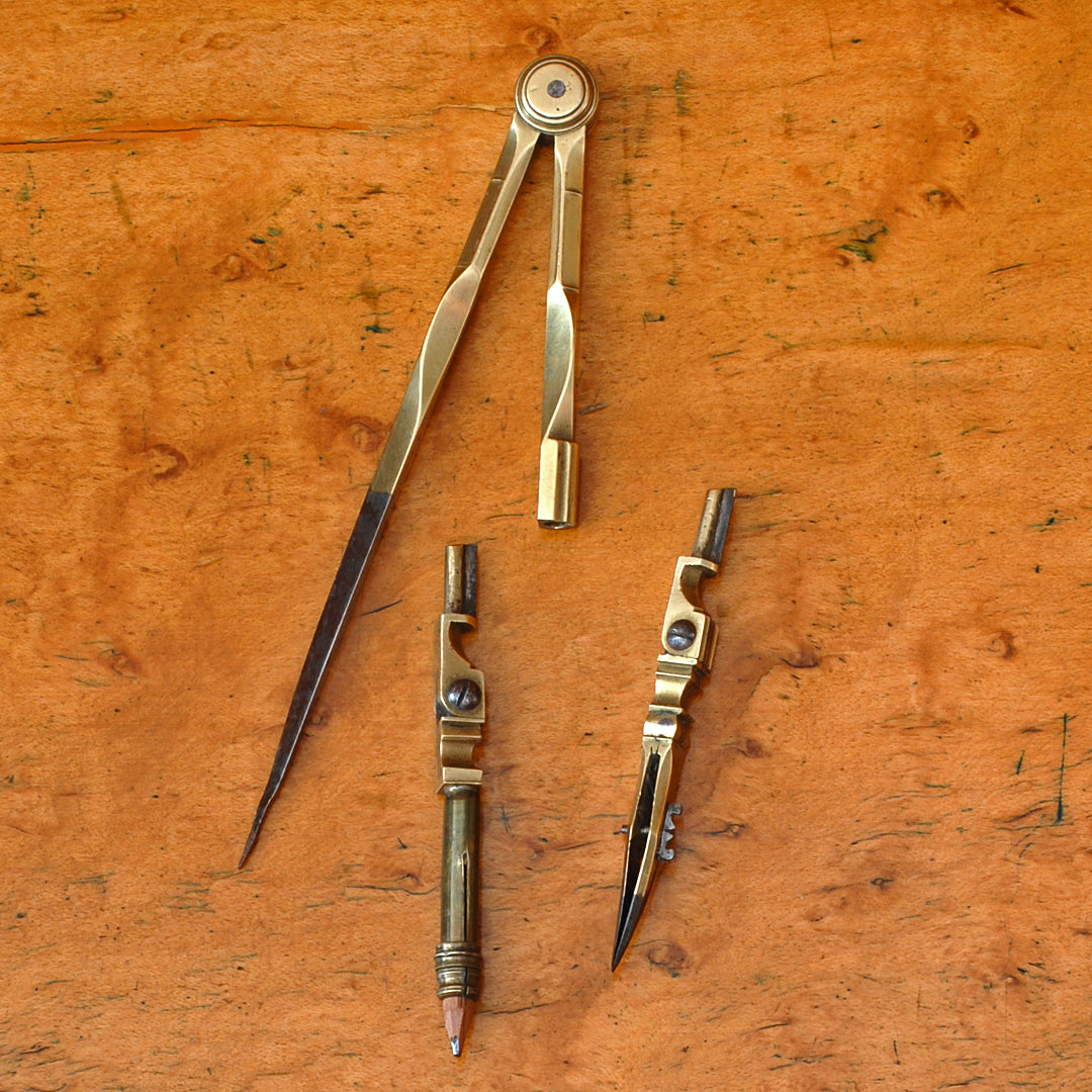 W. Harris & Co Drawing Instruments In Fish Skin Case 1815-41 ANTIQUE