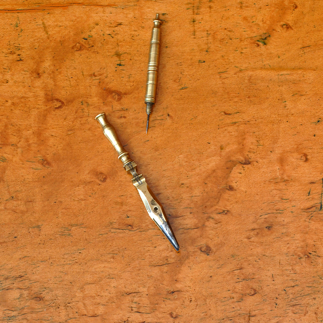 W. Harris & Co Drawing Instruments In Fish Skin Case 1815-41 ANTIQUE